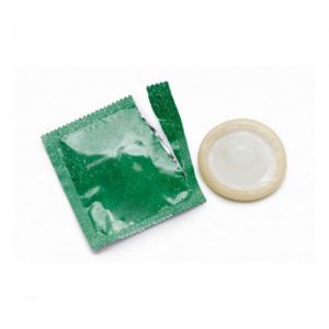 Condom With Open Wrapper